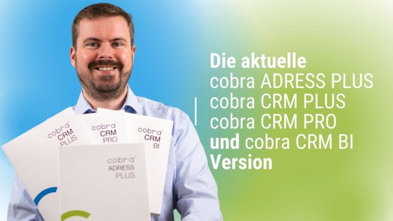 Die aktuelle Version von cobra ADRESS PLUS und den cobra CRM Lösungen